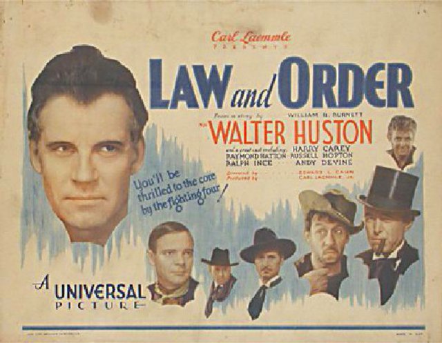 Law and Order Original 1933 U.S. Title Card