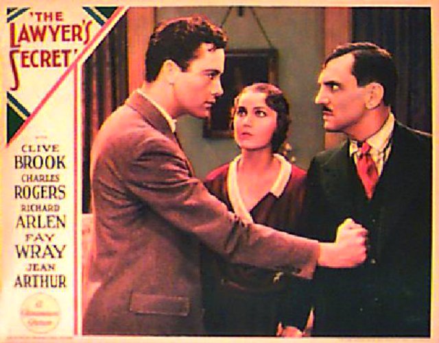 The Lawyer's Secret Original 1932 U.S. Scene Card