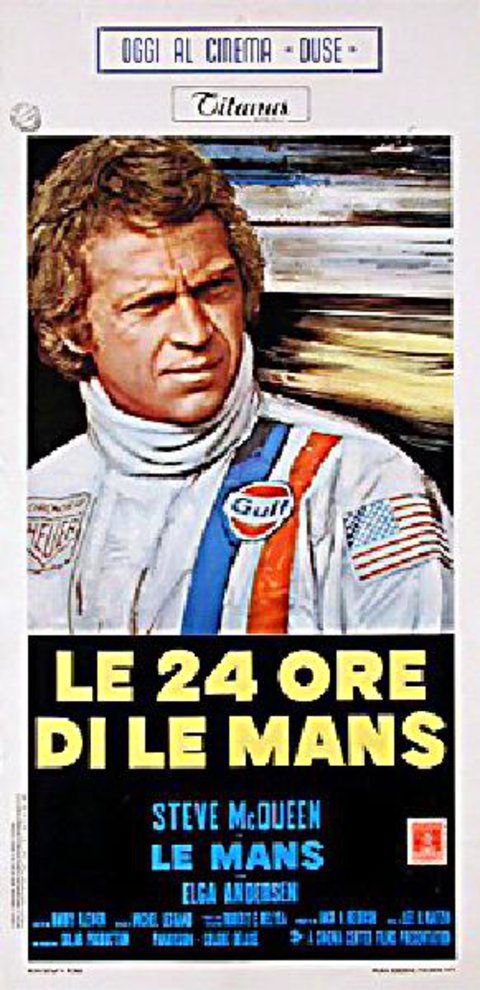 Le Mans Original 1971 Italian Locandina Movie Poster