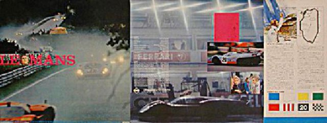 Le Mans Original 1971 Japanese Movie Poster