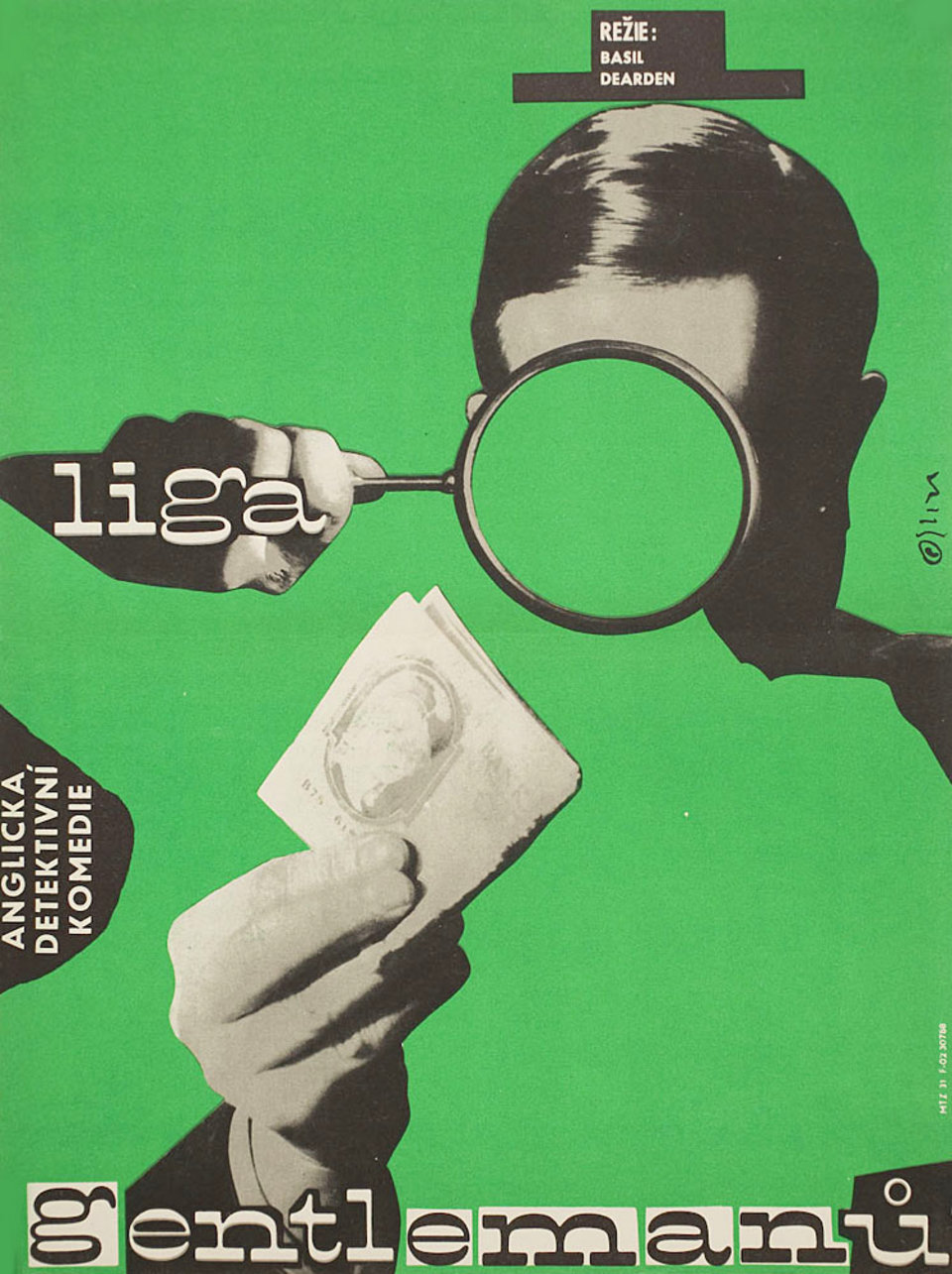 The League of Gentlemen Original 1962 Czech A3 Movie Poster