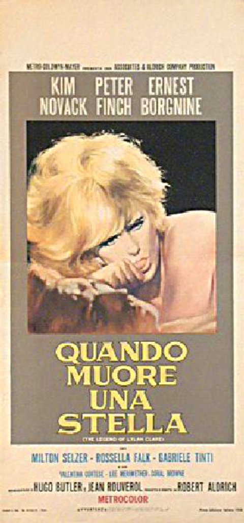 The Legend of Lylah Clare Original 1968 Italian Locandina Movie Poster