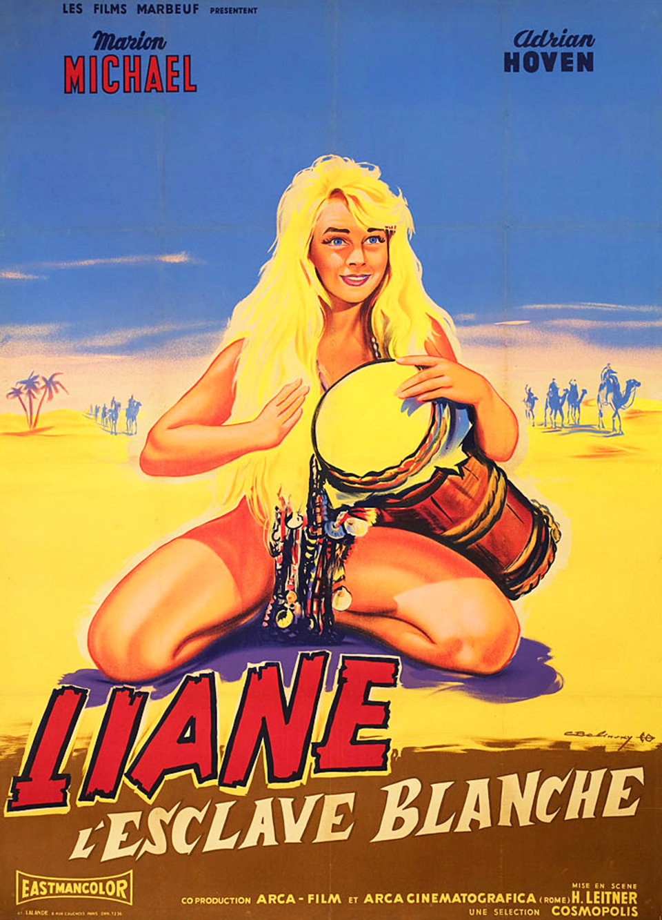 Liane, Jungle Goddess Original 1956 French Grande Movie Poster