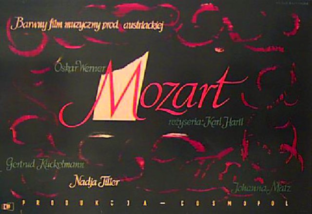 The Life and Loves of Mozart 1950s Polish A1 Poster