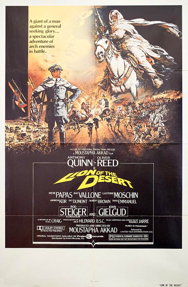 Lion of the Desert Original 1980 U.S. One Sheet Movie Poster