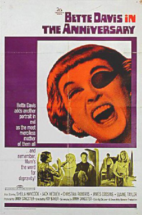 The Anniversary Original 1968 U.S. One Sheet Movie Poster