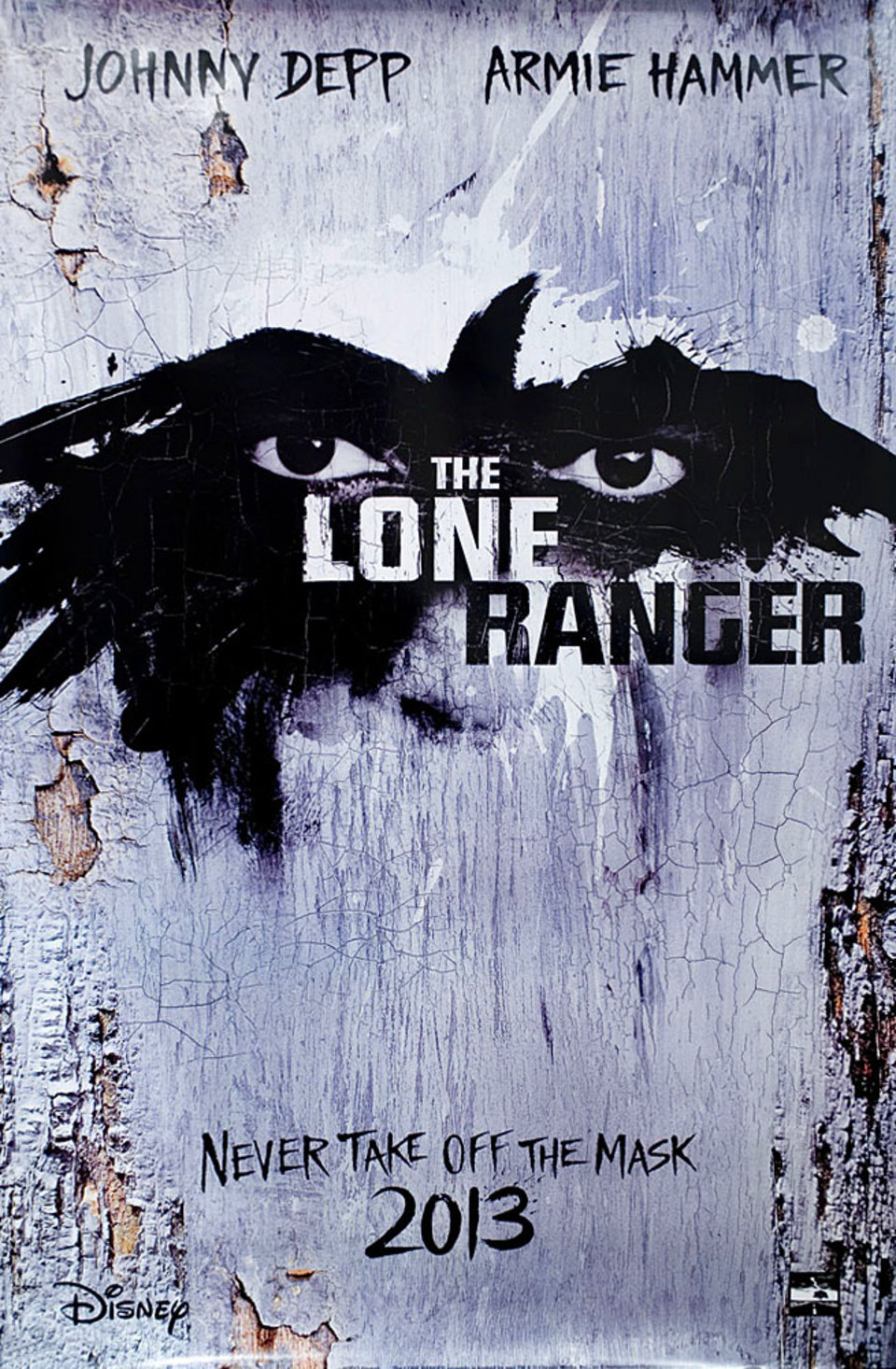 The Lone Ranger Original 2013 U.S. One Sheet Movie Poster