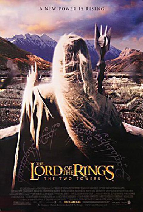 The Lord of the Rings: The Two Towers Original 2003 U.S. One Sheet Movie Poster