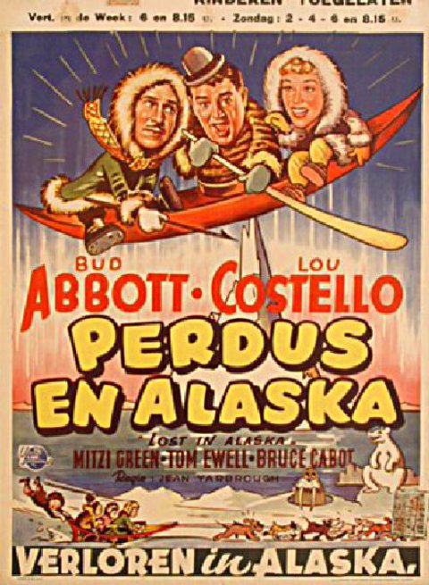 Lost in Alaska Original 1952 Belgian Movie Poster