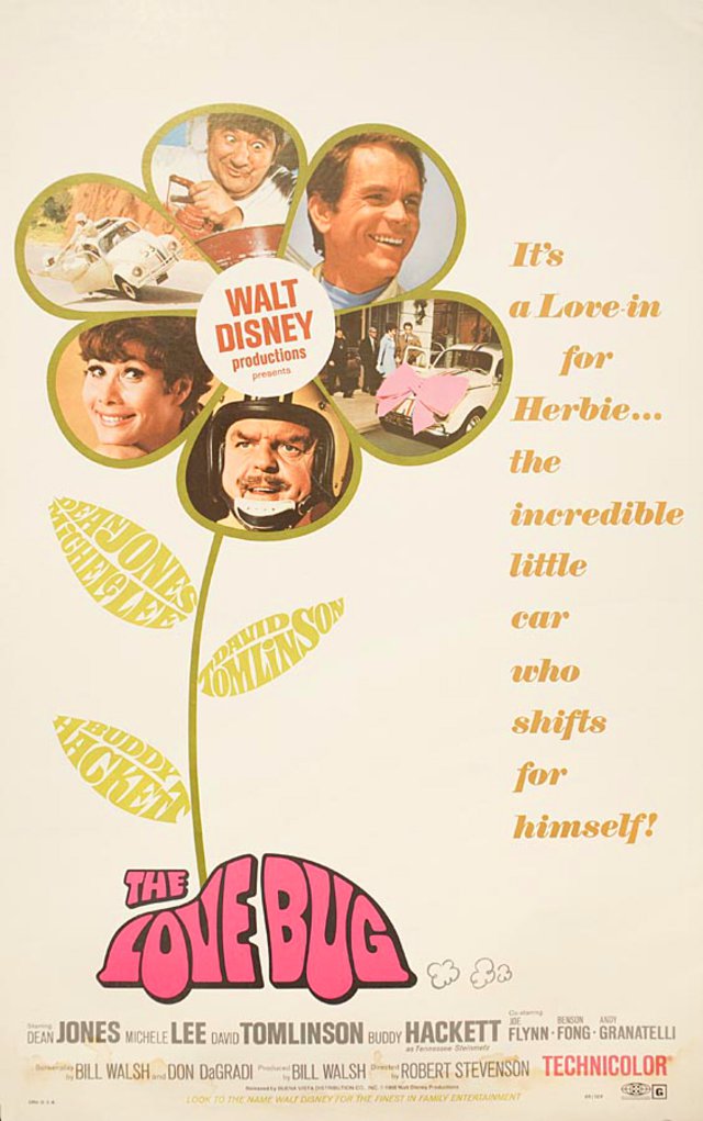 The Love Bug Original 1969 U.S. Window Card Movie Poster