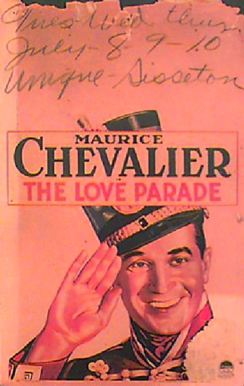 The Love Parade Original 1929 U.S. Window Card Movie Poster