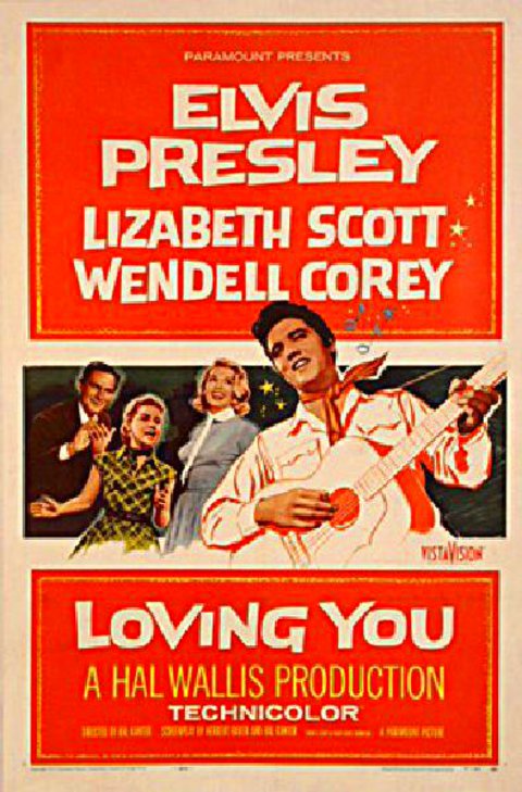 Loving You Original 1957 U.S. One Sheet Movie Poster
