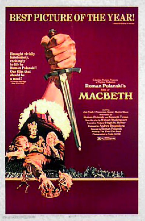 Macbeth Original 1972 U.S. One Sheet Movie Poster