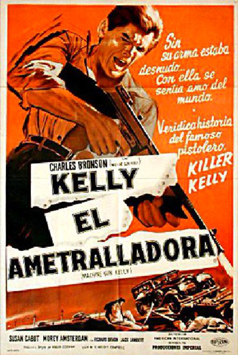Machine-Gun Kelly Original 1958 Argentine Movie Poster