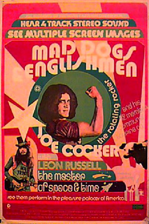 Mad Dogs & Englishmen Original 1971 U.S. 40 by 60 Movie Poster