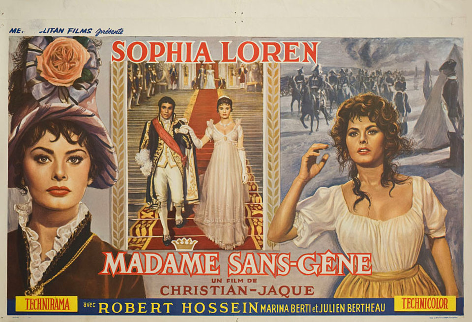 Madame Sans-Gene Original 1963 Belgian Movie Poster