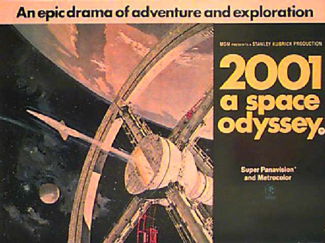 2001: A Space Odyssey Original 1968 British Quad Movie Poster