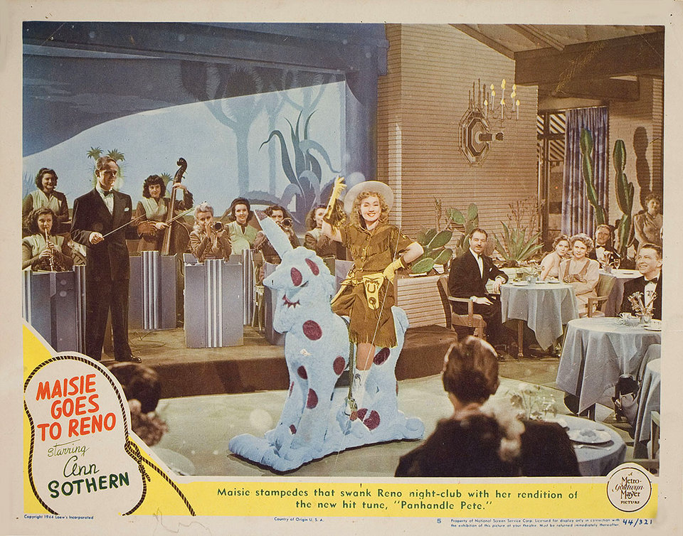 Maisie Goes to Reno Original 1944 U.S. Scene Card