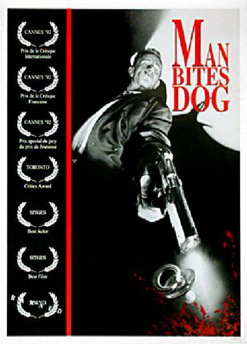 Man Bites Dog Original 1992 Belgian A1 Movie Poster