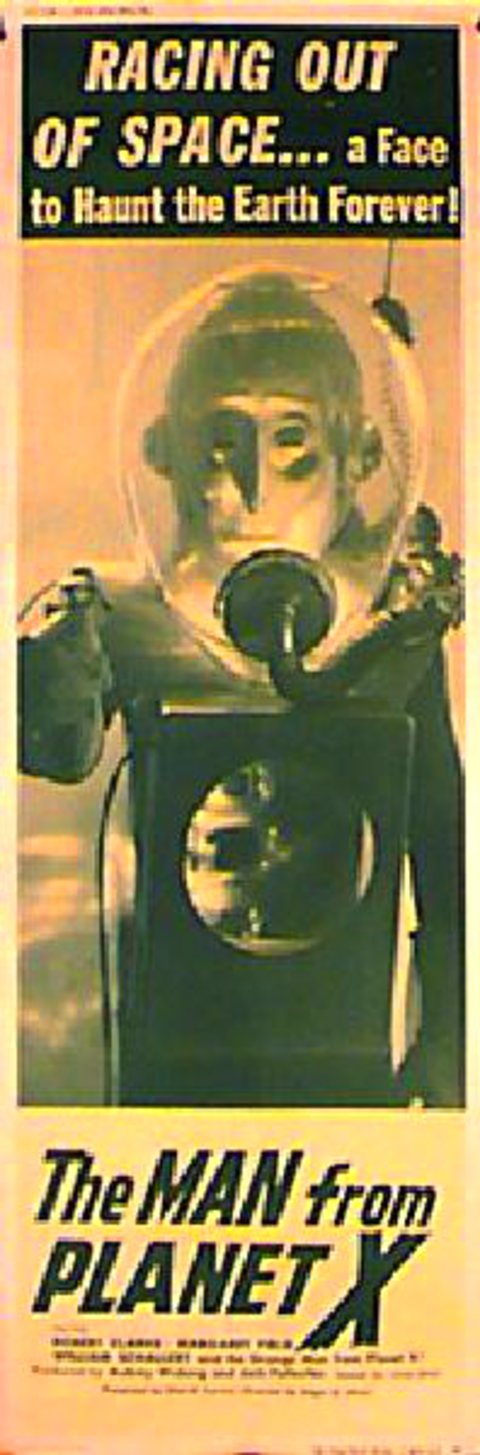 The Man from Planet X Original 1951 U.S. Door Panel Movie Poster