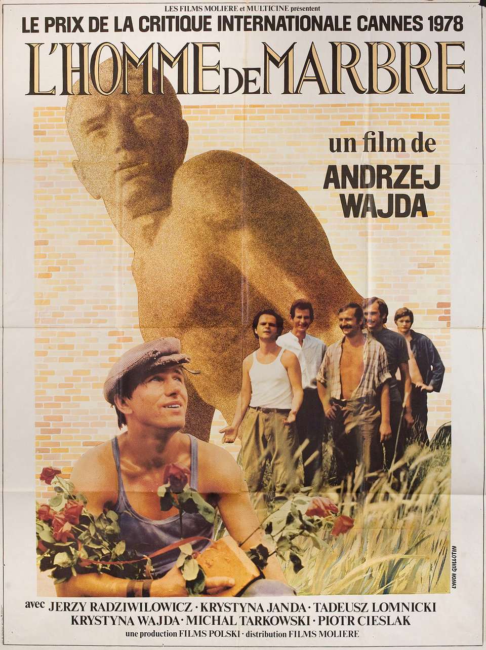 Man of Marble Original 1981 French Grande Movie Poster