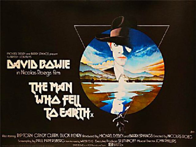 The Man Who Fell to Earth Original 1976 British Quad Movie Poster