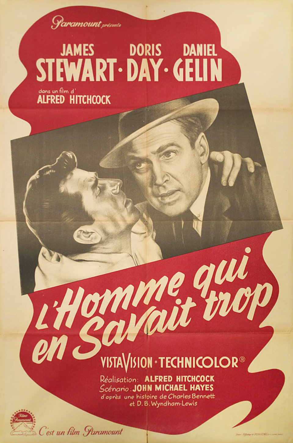 The Man Who Knew Too Much Original 1956 French Half Grande Movie Poster