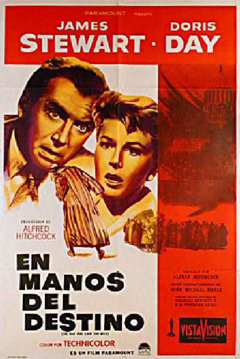 The Man Who Knew Too Much Original 1956 Argentine Movie Poster