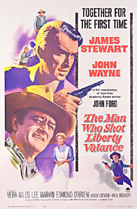 The Man Who Shot Liberty Valance Original 1962 U.S. One Sheet Movie Poster