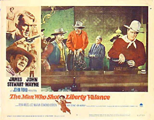 The Man Who Shot Liberty Valance Original 1962 U.S. Scene Card