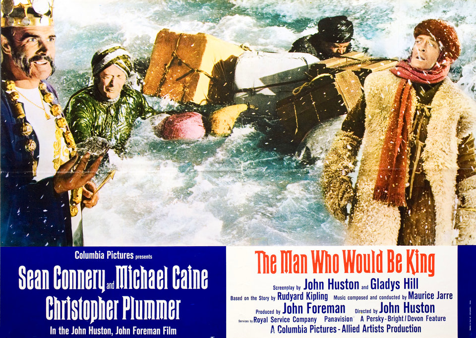 The Man Who Would Be King Original 1975 Italian Fotobusta Movie Poster