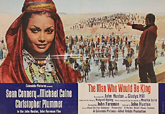 The Man Who Would Be King Original 1975 Italian Fotobusta Movie Poster