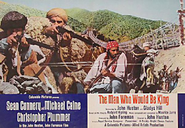 The Man Who Would Be King Original 1975 Italian Fotobusta Movie Poster