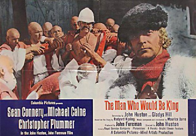 The Man Who Would Be King Original 1975 Italian Fotobusta Movie Poster