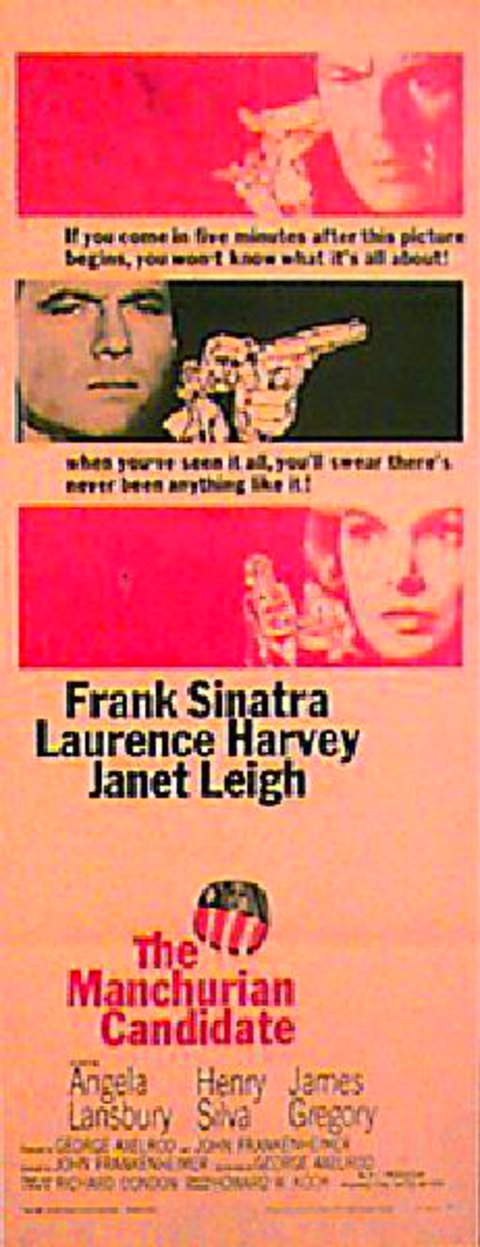 The Manchurian Candidate Original 1962 U.S. Insert Movie Poster