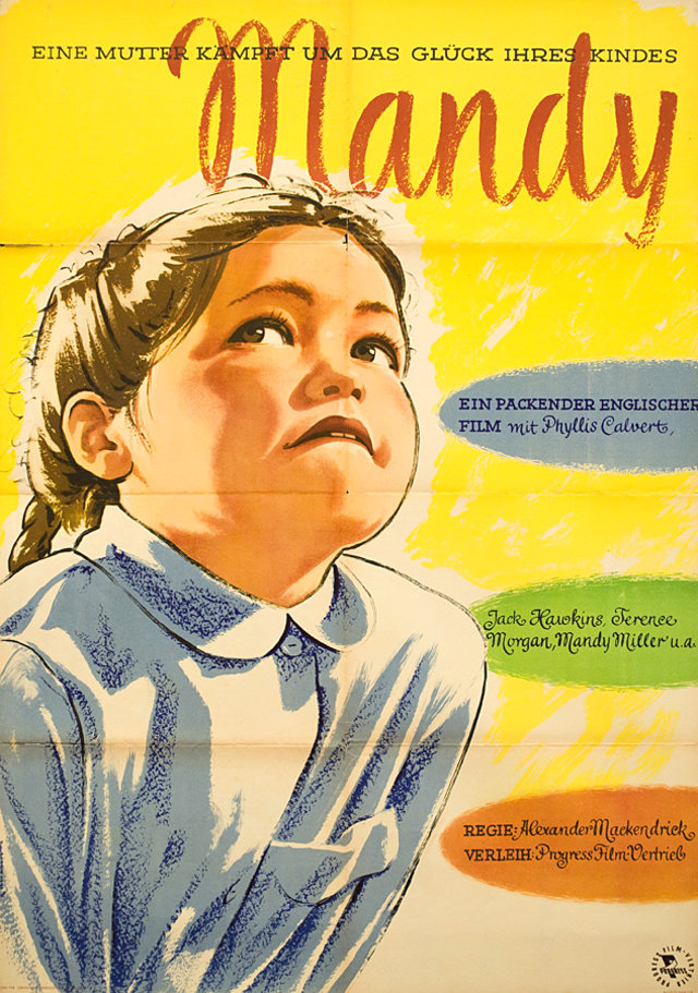 Mandy Original 1955 East German A1 Movie Poster