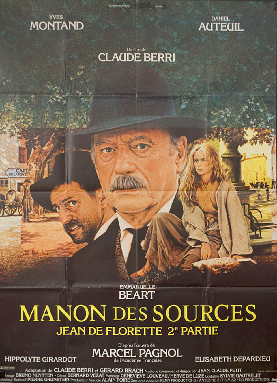 Manon des Sources Original 1986 French Grande Movie Poster
