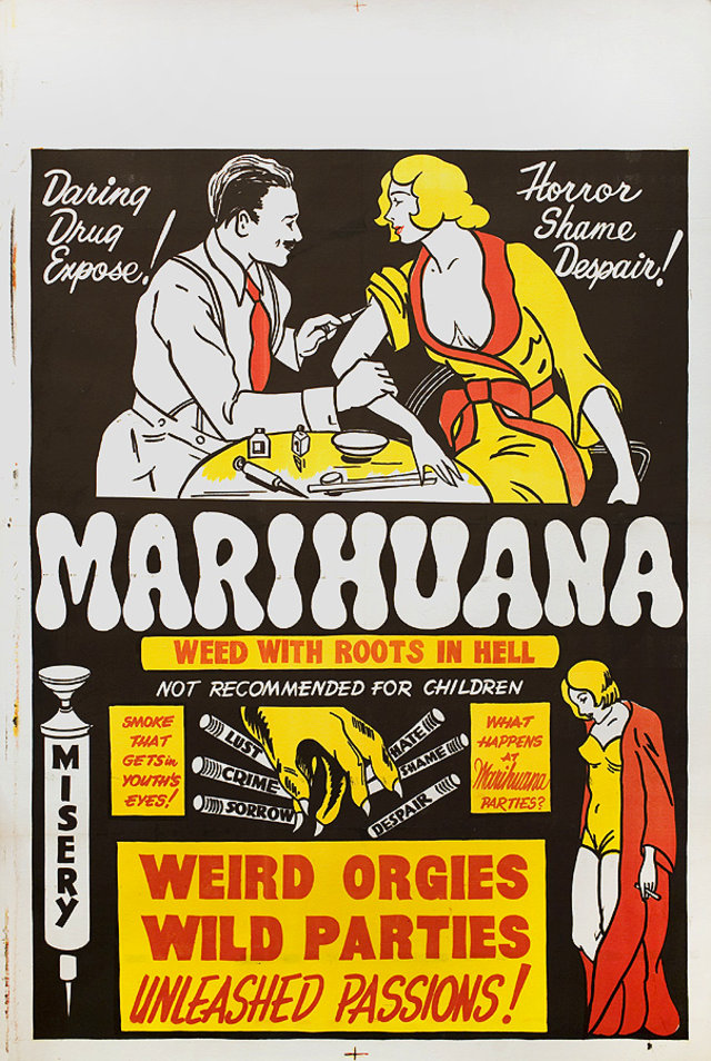 Marihuana Original 1940s U.S. Window Card Movie Poster