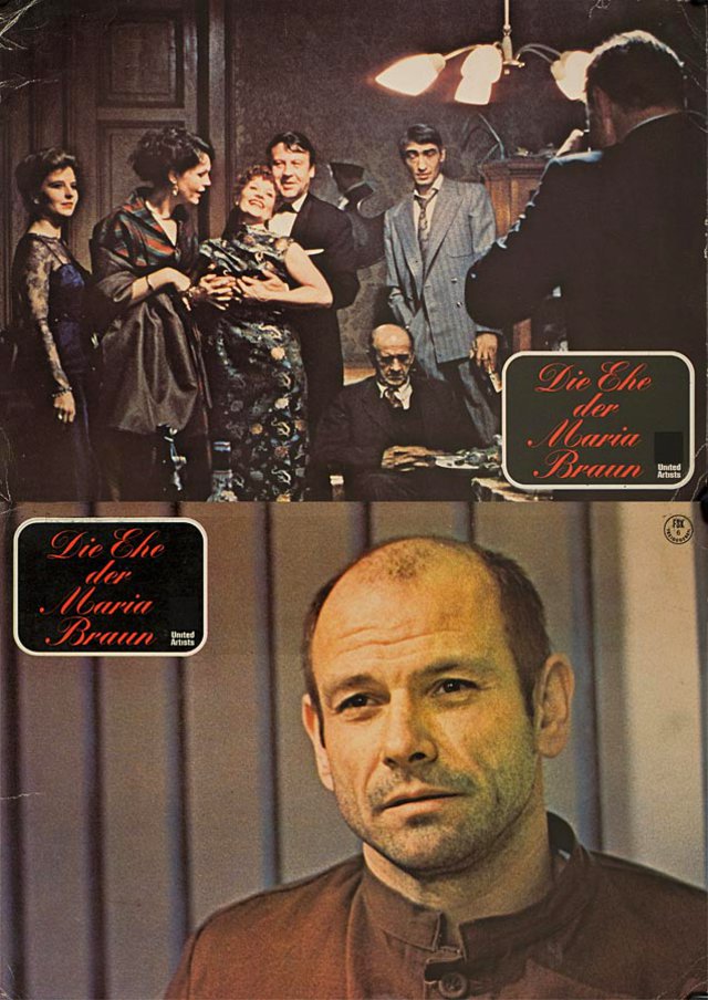 The Marriage of Maria Braun Original 1953 German Scene Card Set of 6