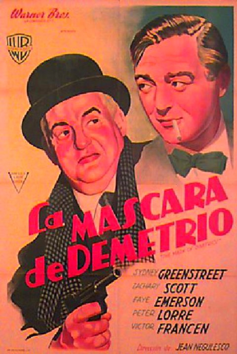 The Mask of Dimitrios Original 1944 Argentine Movie Poster