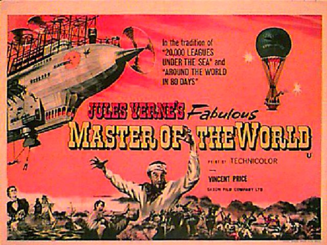 Master of the World Original 1961 British Quad Movie Poster
