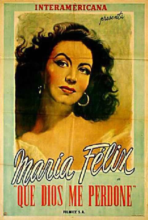 May God Forgive Me Original 1948 Argentine Movie Poster