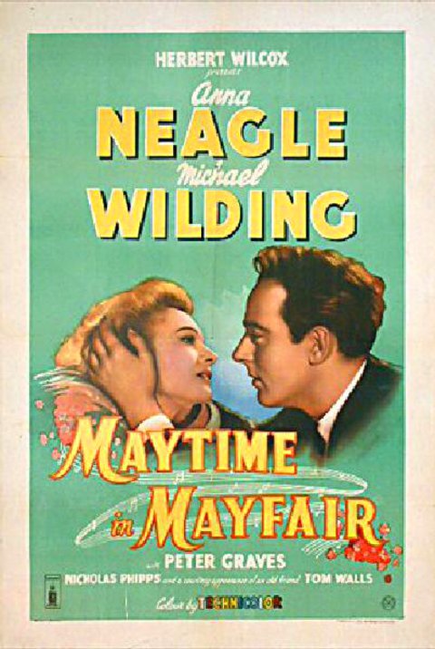 Maytime in Mayfair Original 1952 British One Sheet Movie Poster