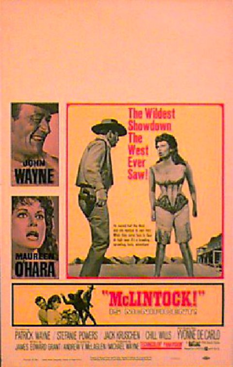 McLintock! Original 1963 U.S. Window Card Movie Poster