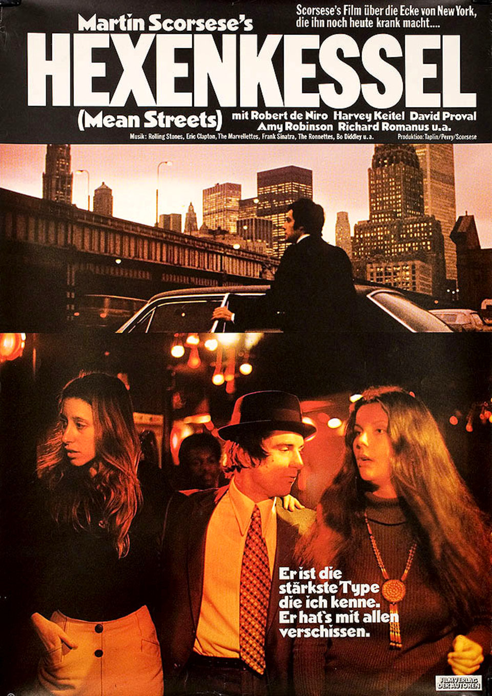 Mean Streets Original 1976 German A1 Movie Poster