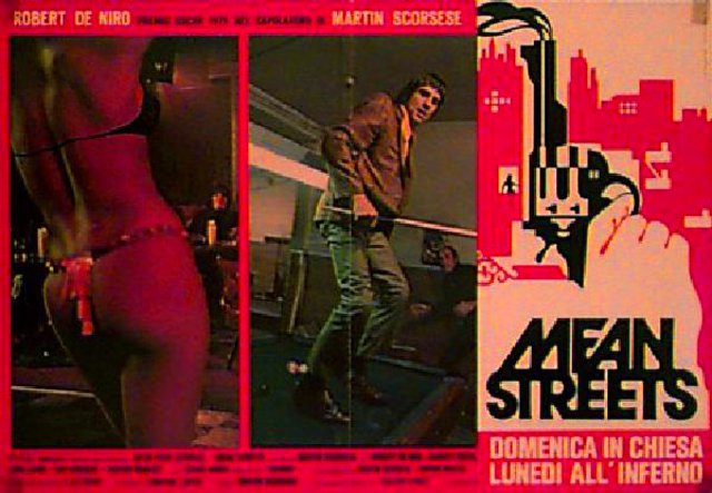 Mean Streets Original 1975 Italian Fotobusta Movie Poster