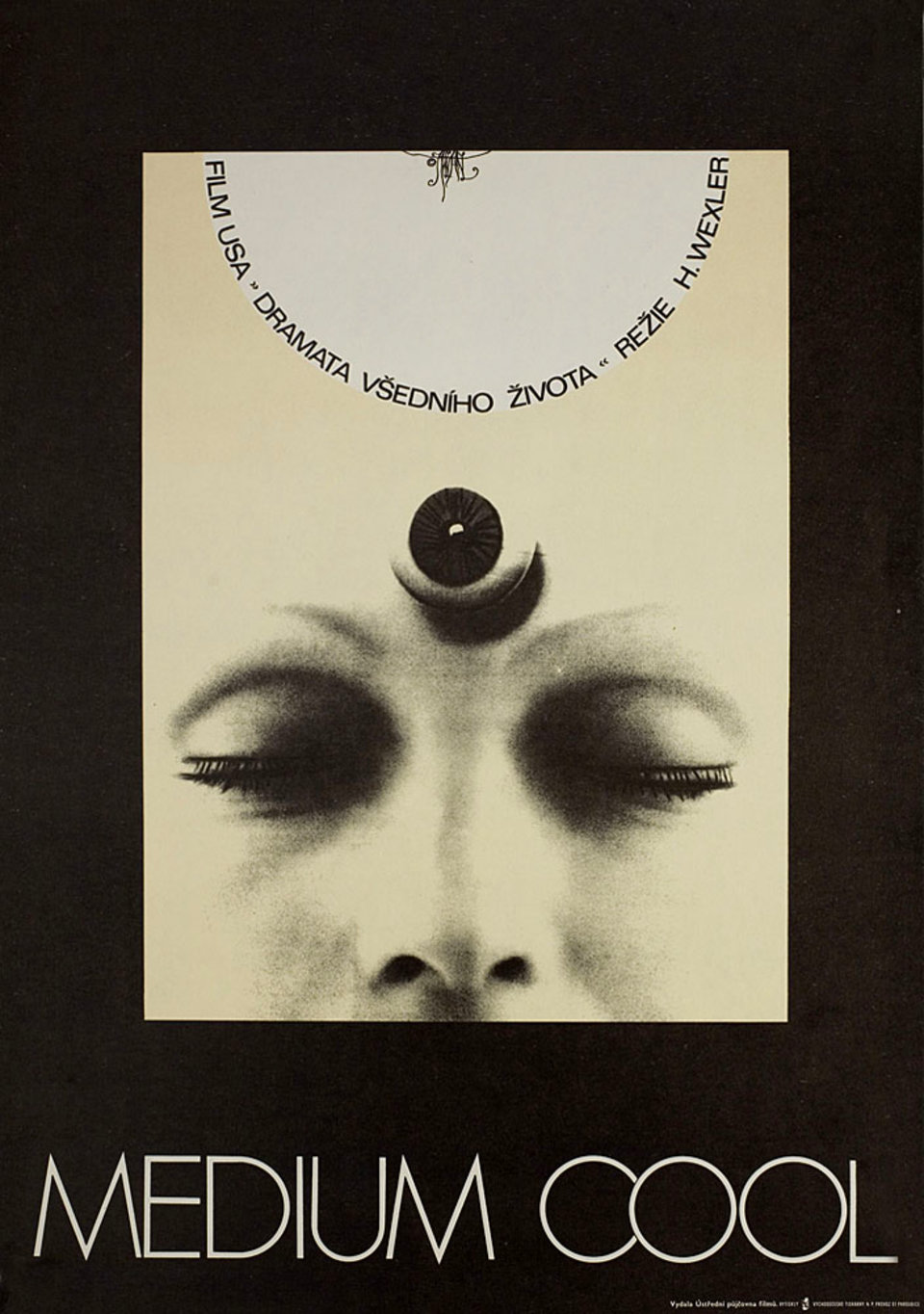 Medium Cool Original 1969 Czech A3 Movie Poster