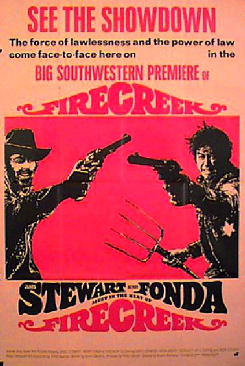 MEET IN THE HEAT OF FIRECREEK Original 1968 U.S. 40 by 60 Movie Poster