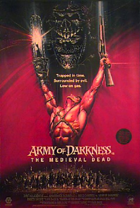 Army of Darkness Original 1992 British One Sheet Movie Poster
