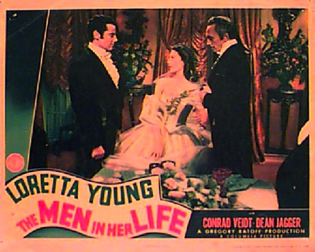 The Men in Her Life Original 1941 U.S. Scene Card